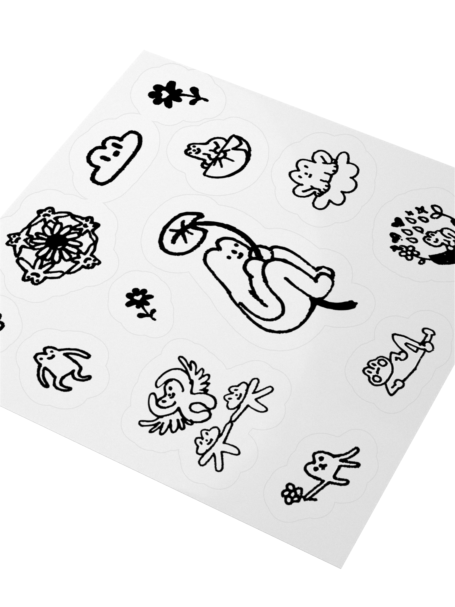 Doodle Stickers: Frogs and Flowers product image (7)