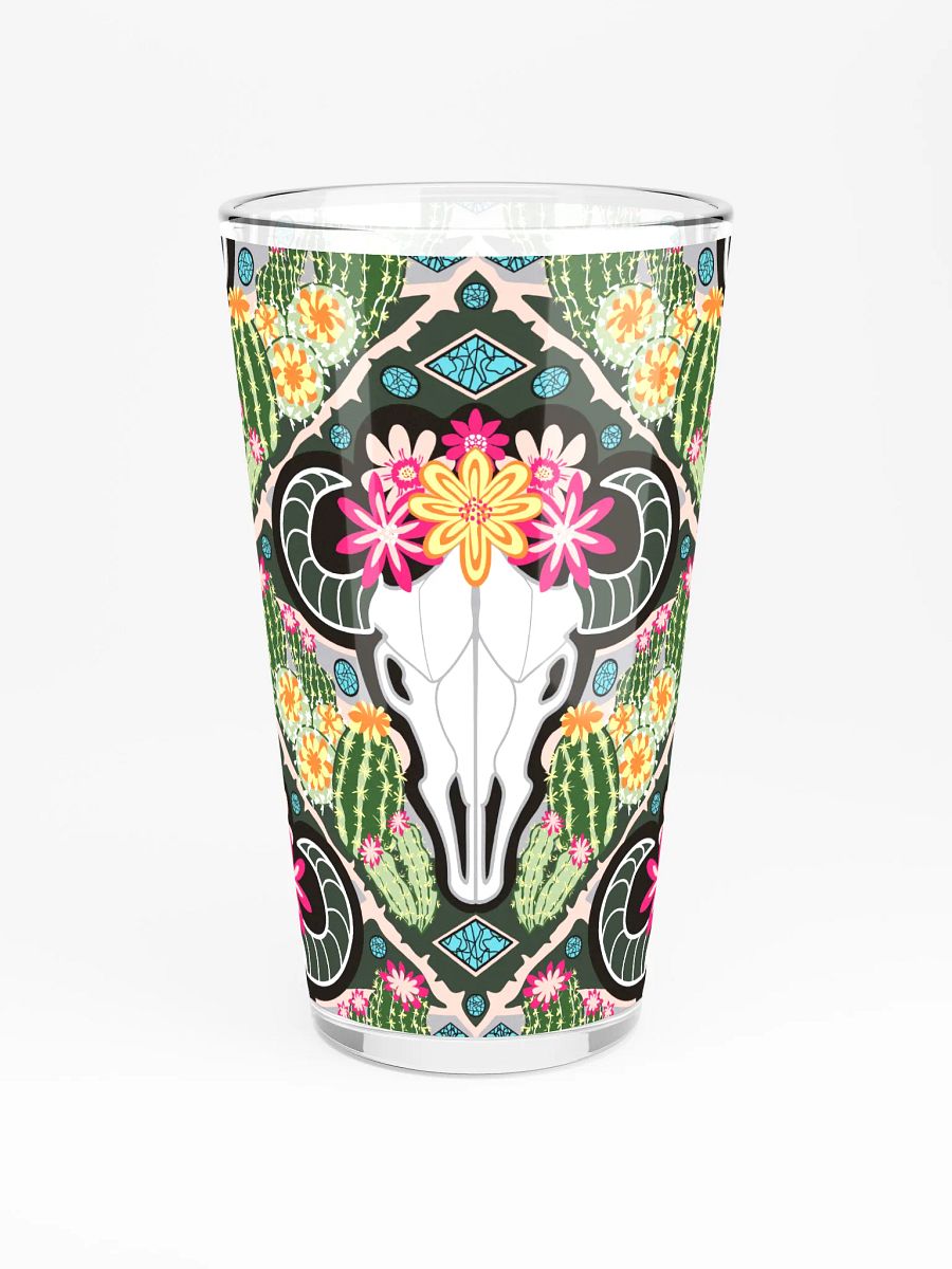 Cacti Cow Shaker Pint Glass | Western Americana Drinkware | Monique Faella Designs™ 🤠🌵🐄 product image (3)