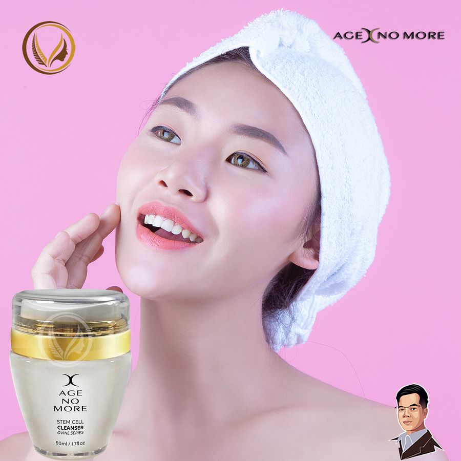 Sữa rửa mặt tế bào gốc nhau thai cừu Age No More Stem Cell Cleanser 50ml product image (3)