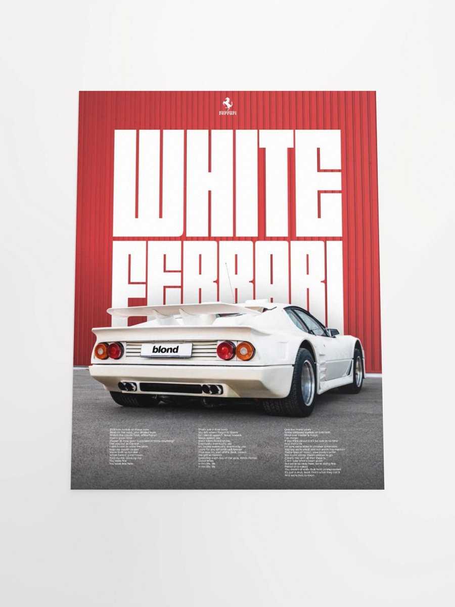 WHITE FERRARI product image (4)