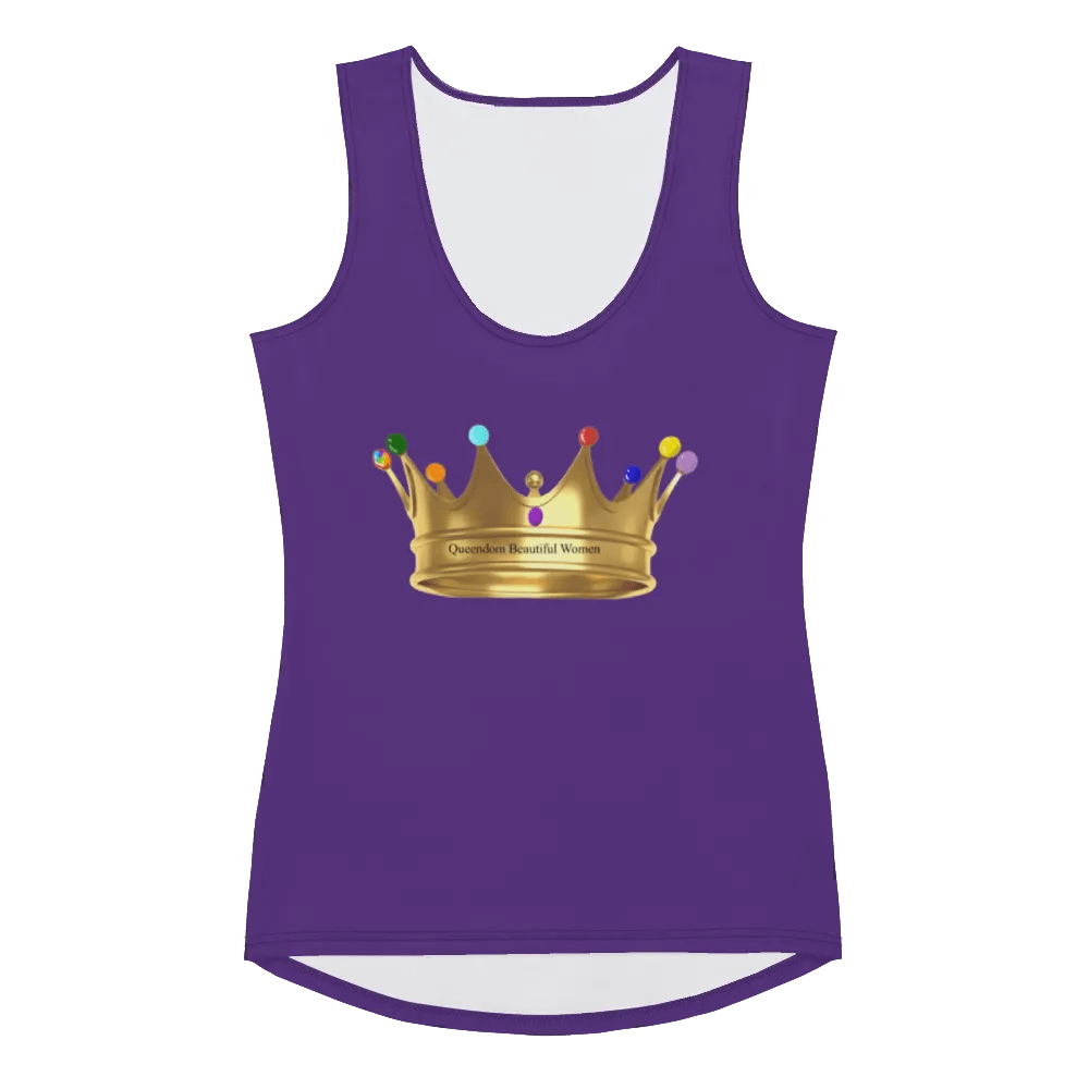 Queendom Beautiful Women Crown Tank Top/Purple (TM) product image (1)