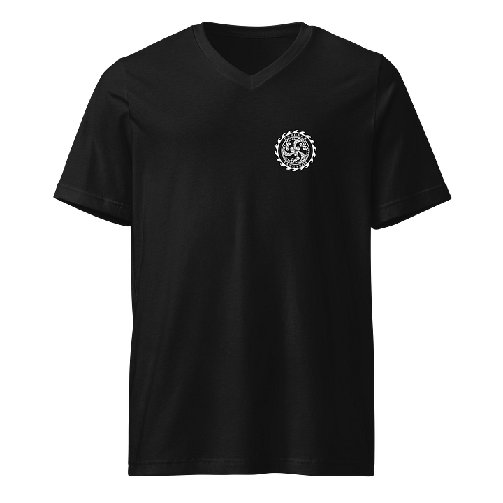 "M/Y Tangaroa" Black V-Neck Jersey T-Shirt – Lightweight, Everyday Fit product image (1)