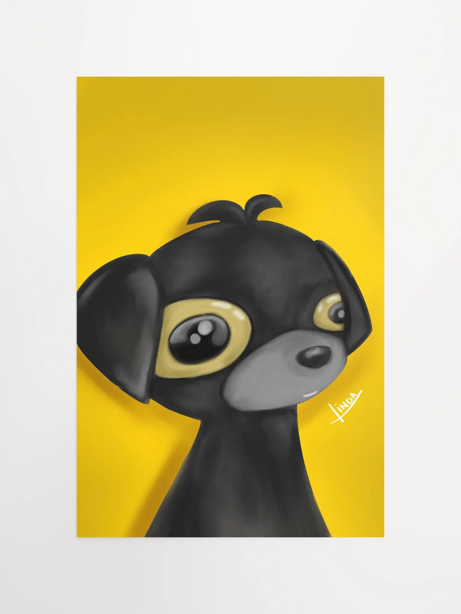 Chibi Black Dog Portrait product image (4)