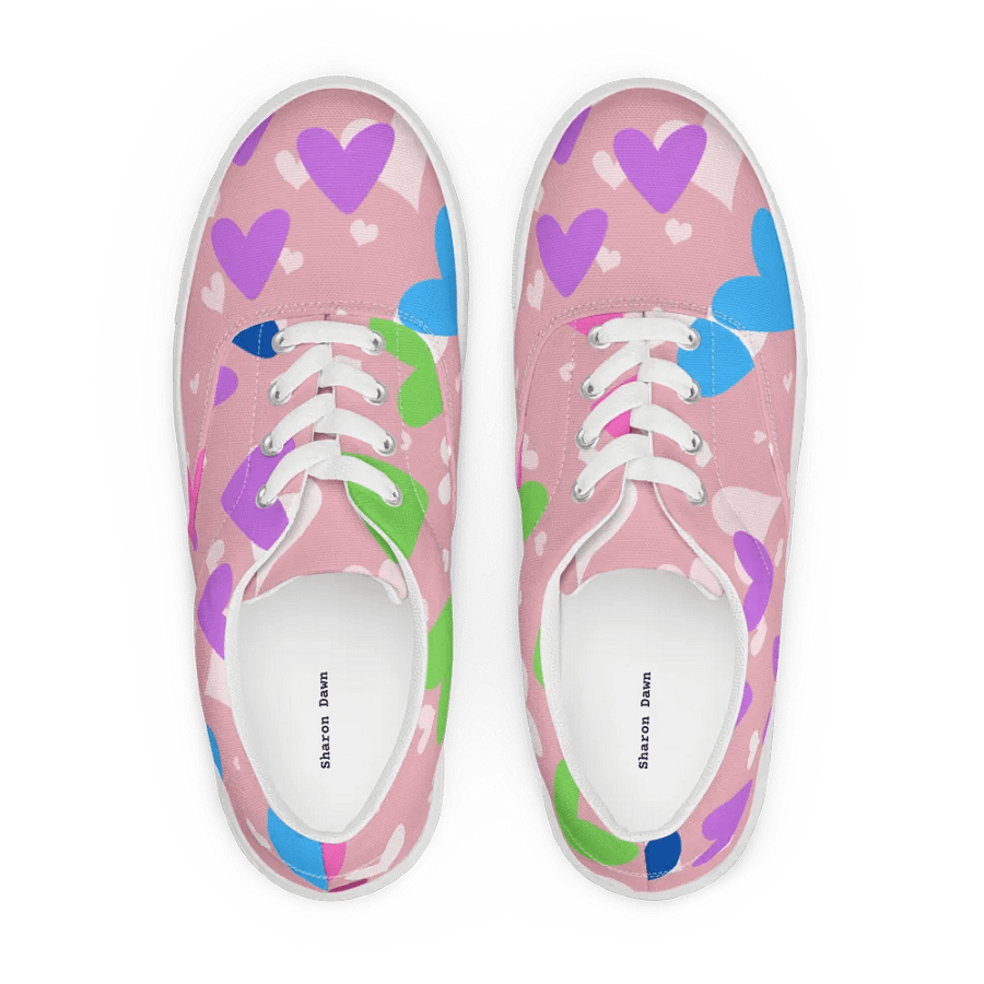 Hearts Women's Lace-Up Canvas Shoes product image (2)