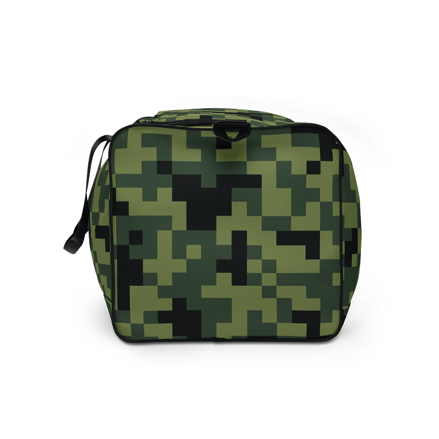 Military Green Camouflage Pixels Camo Pattern Duffle Bag product image (10)
