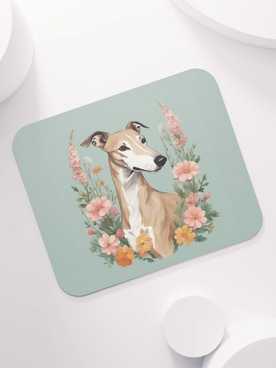 Floral Greyhound Mouse Pad product image (7)