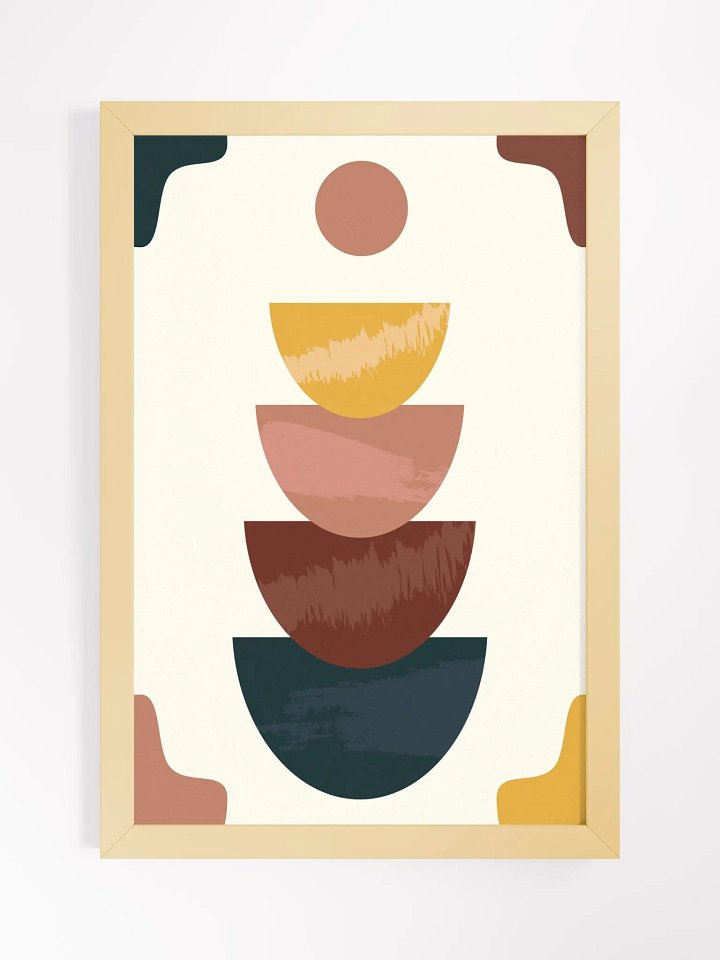 Geometric Harmony Framed Poster product image (1)