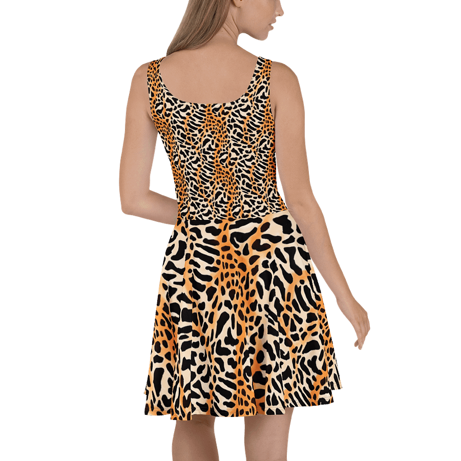 Orange Giraffe Skater Dress product image (4)
