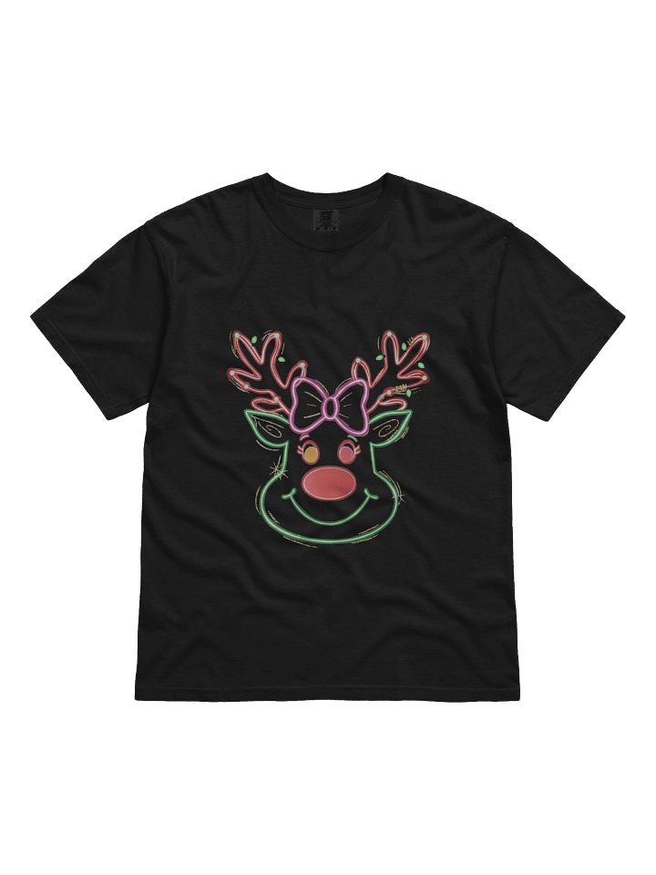 Neon Reindeer Glow T-Shirt product image (1)