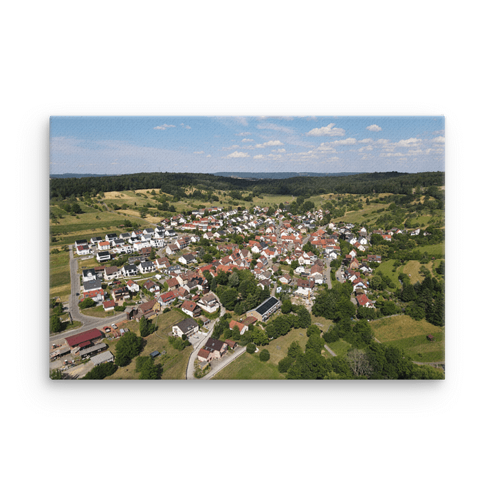Hometown Häfa – Hösslinswart von oben (Leinwanddruck) product image (2)