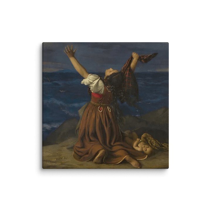 Wife of Ischia in Despair Over Her Husband's Shipwreck painting product image (1)