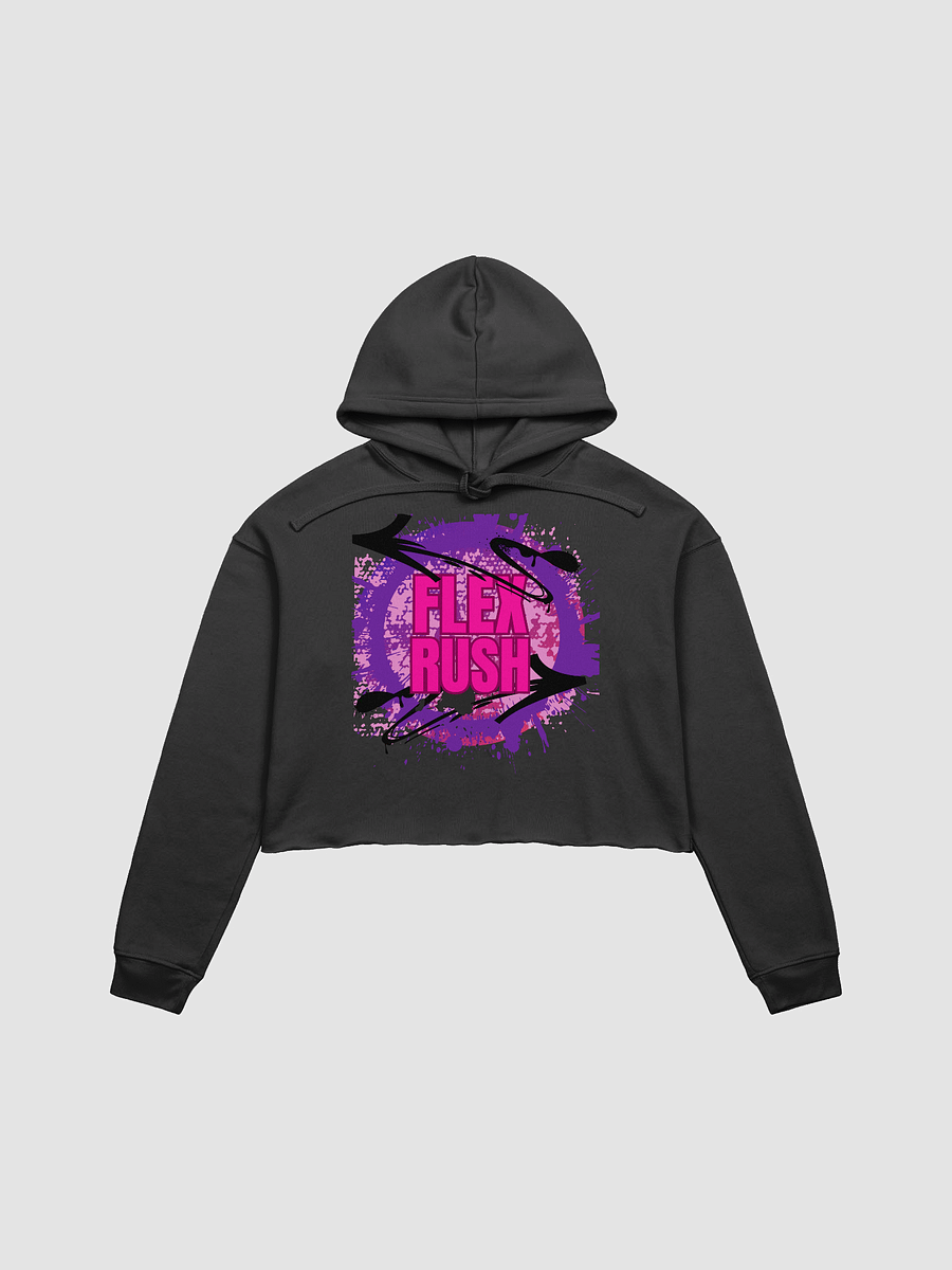 Flex Rush Pink Spray Paint Crop Hoodie product image (5)