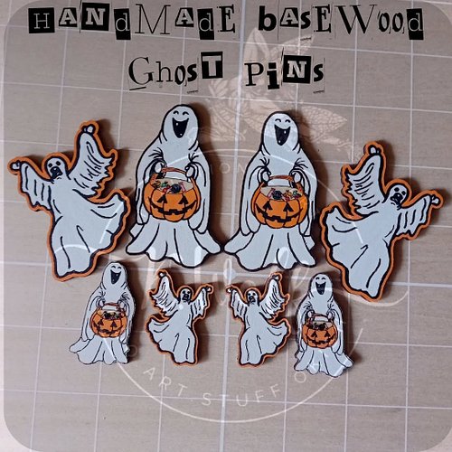 My handrawn scared ghost was taken from my original drawing Graveyard Brawl (seen on 2nd slide) and Trick or Treat Ghost. Eng...