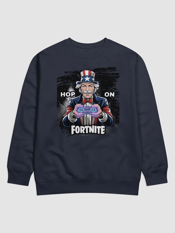 Hop On Fortnite Uncle Sam's Fortnite Command Premium Cotton Sweatshirt product image (1)