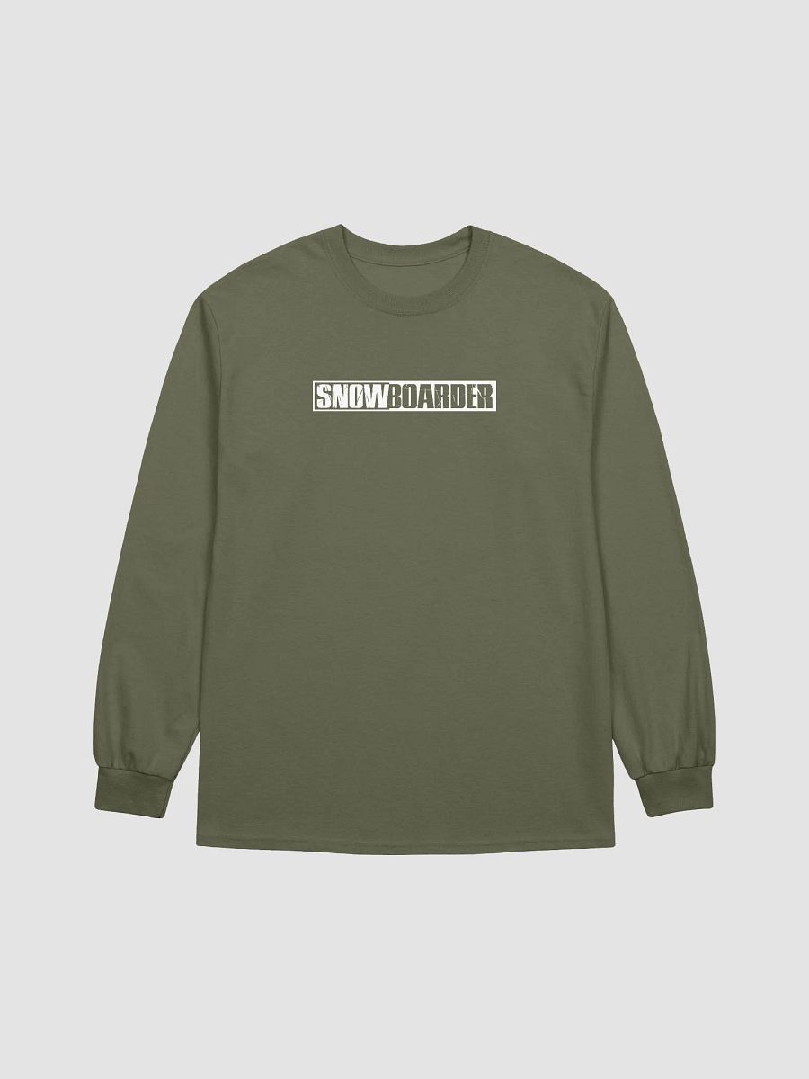 Snowboarder Lockup Logo | Long Sleeve Crew T-Shirt product image (13)