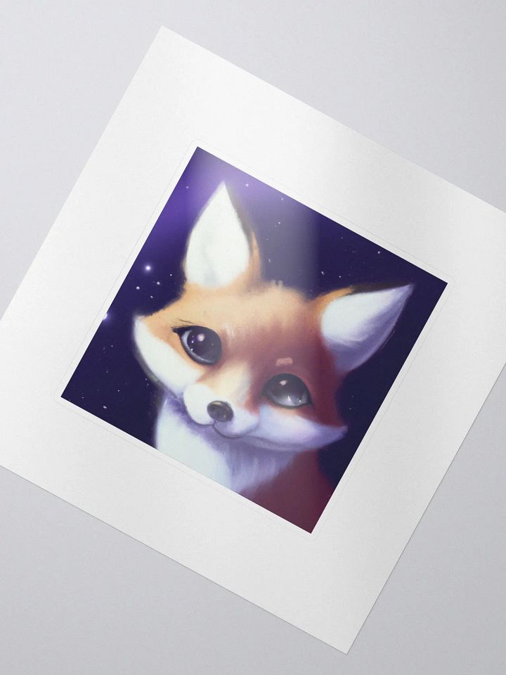 Cute Galactic Fox Sigma Sticker product image (2)