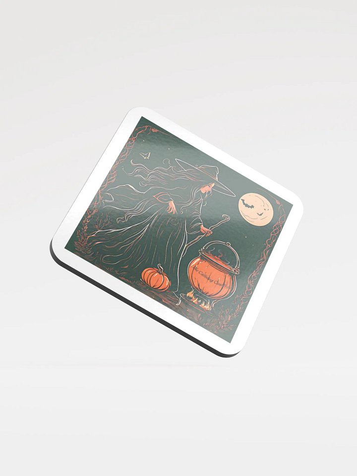 Witchy Brew Glossed Cork Coaster product image (1)