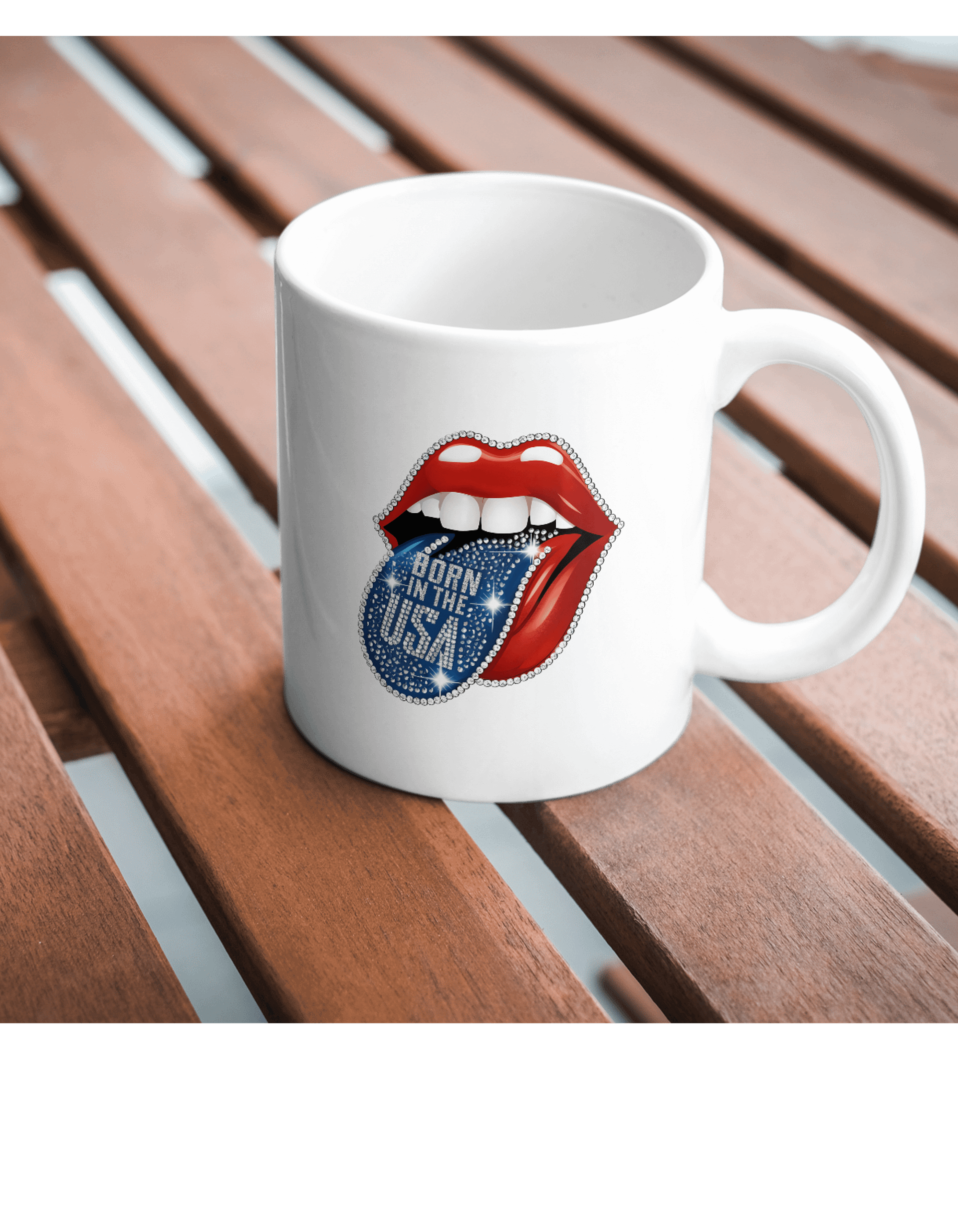 Born in the USA Patriotic Lips #9 Clipart product image (11)