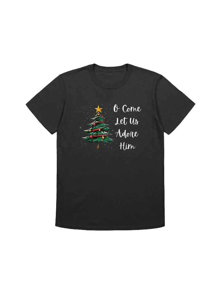 Adore Jesus Christmas Tree Unisex T-Shirt product image (1)