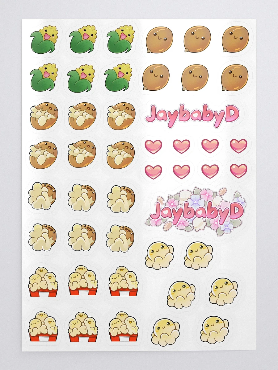 The POPCORN FAMILY Small Sticker Set product image (1)