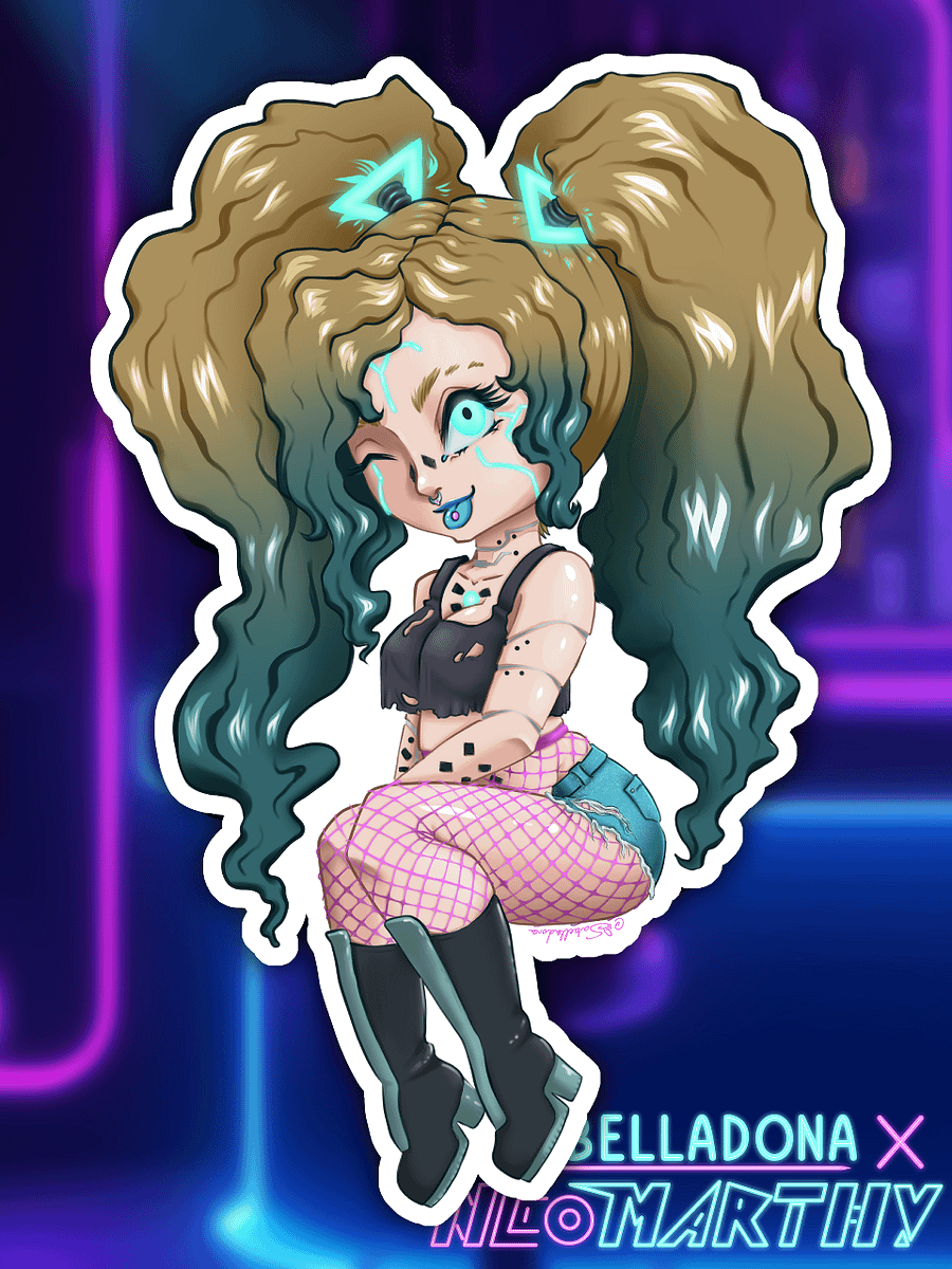 Chibi Neon Sticker product image (1)