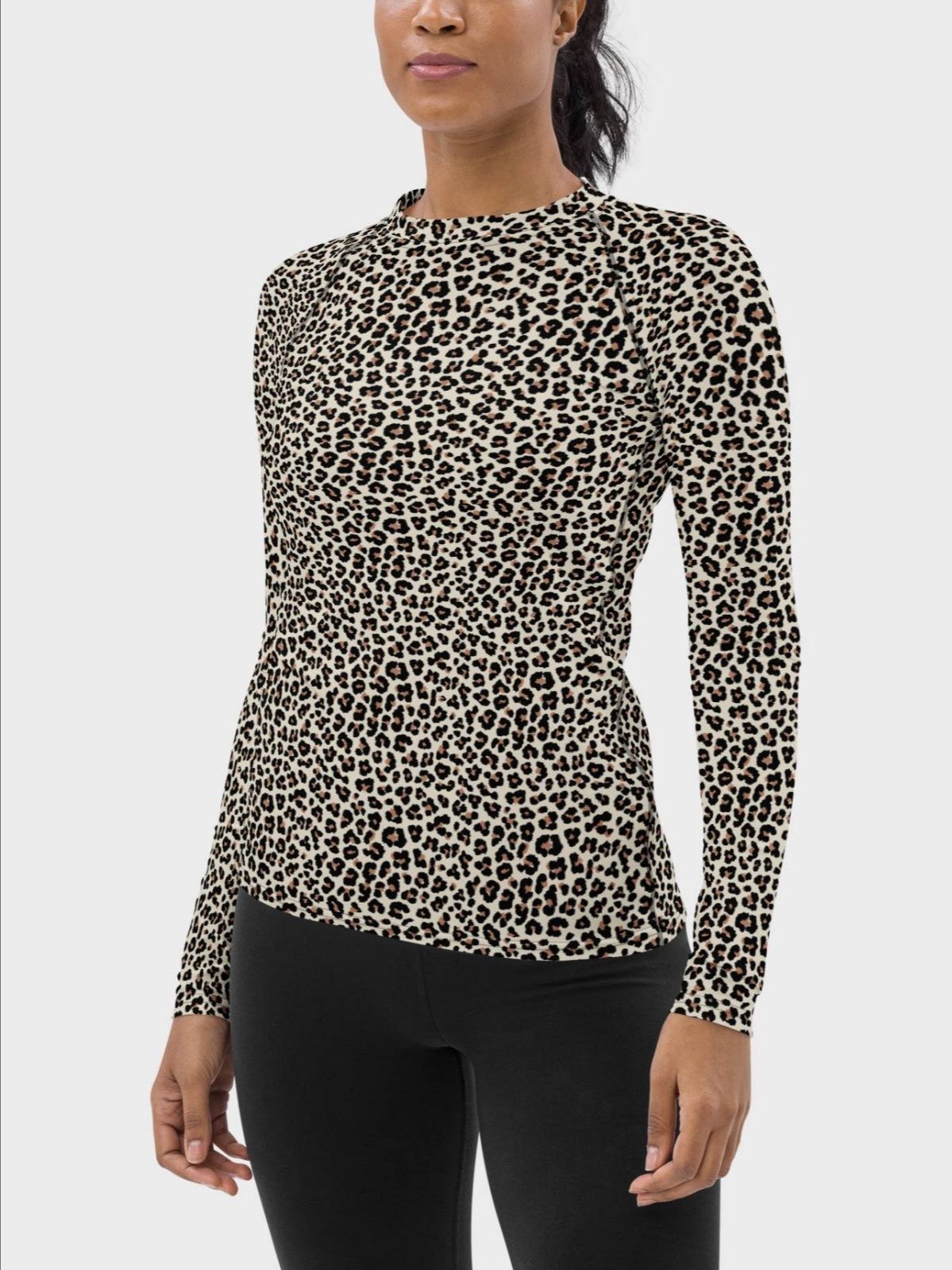 Rash Guard "Abstract Animal Leopard Skin Fur Pattern" product image (3)
