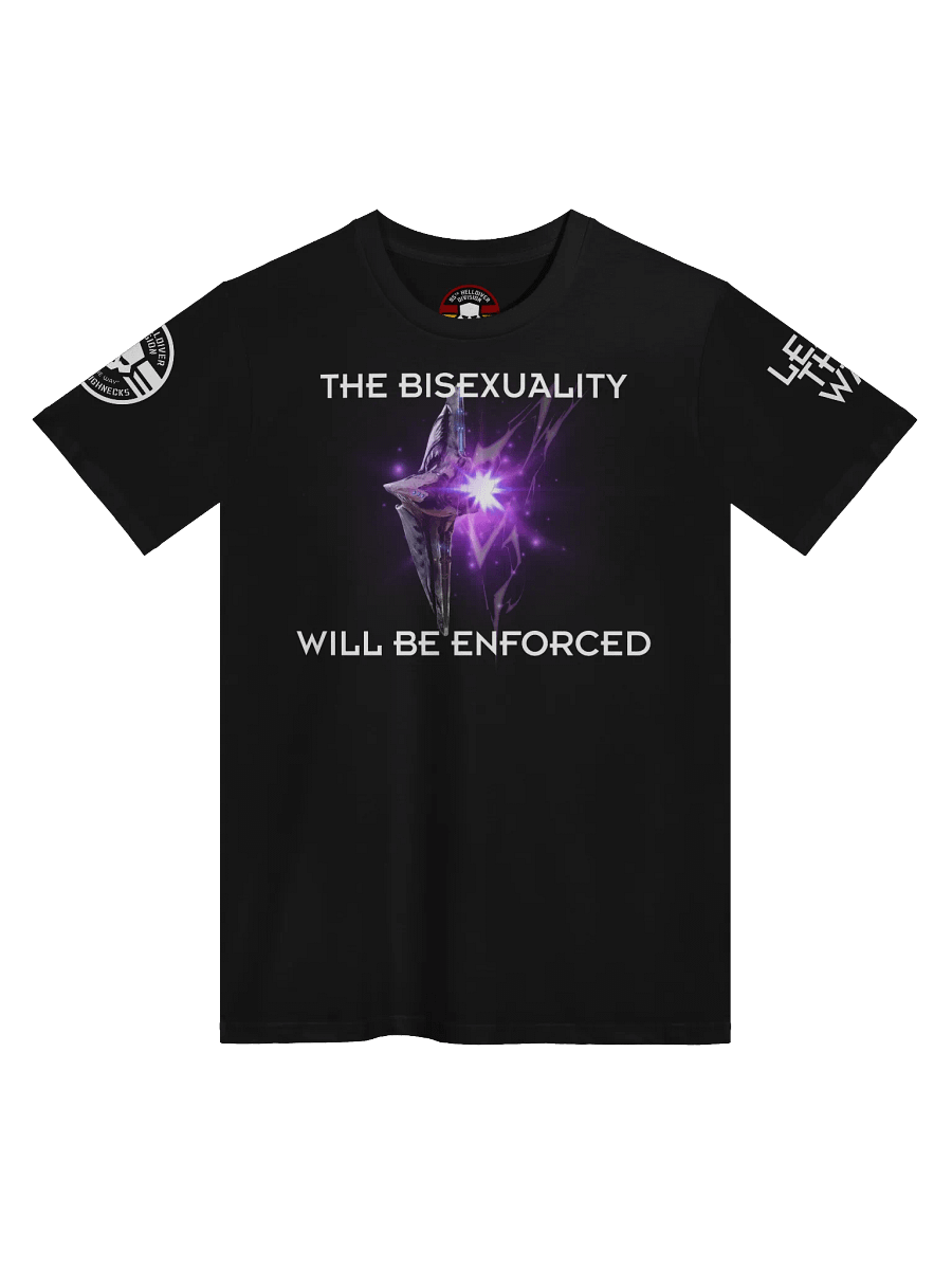 Illuminate Watcher Tee — “The Bisexuality Will Be Enforced” product image (1)