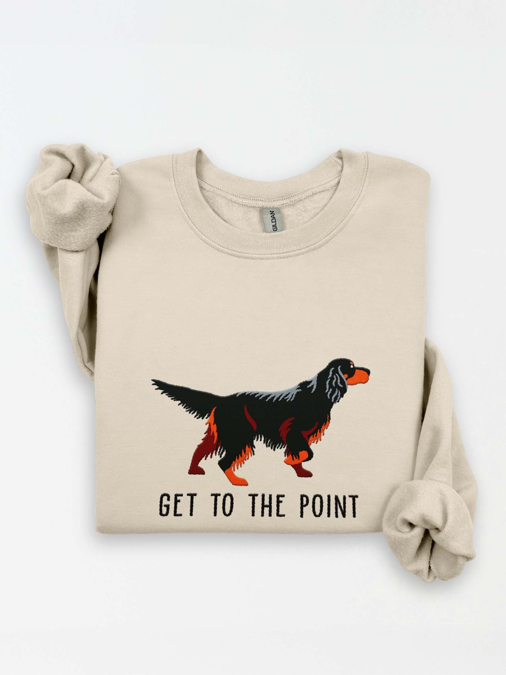 Get to the Point Sweatshirt (Embroidered) of an Gordon Setter product image (1)