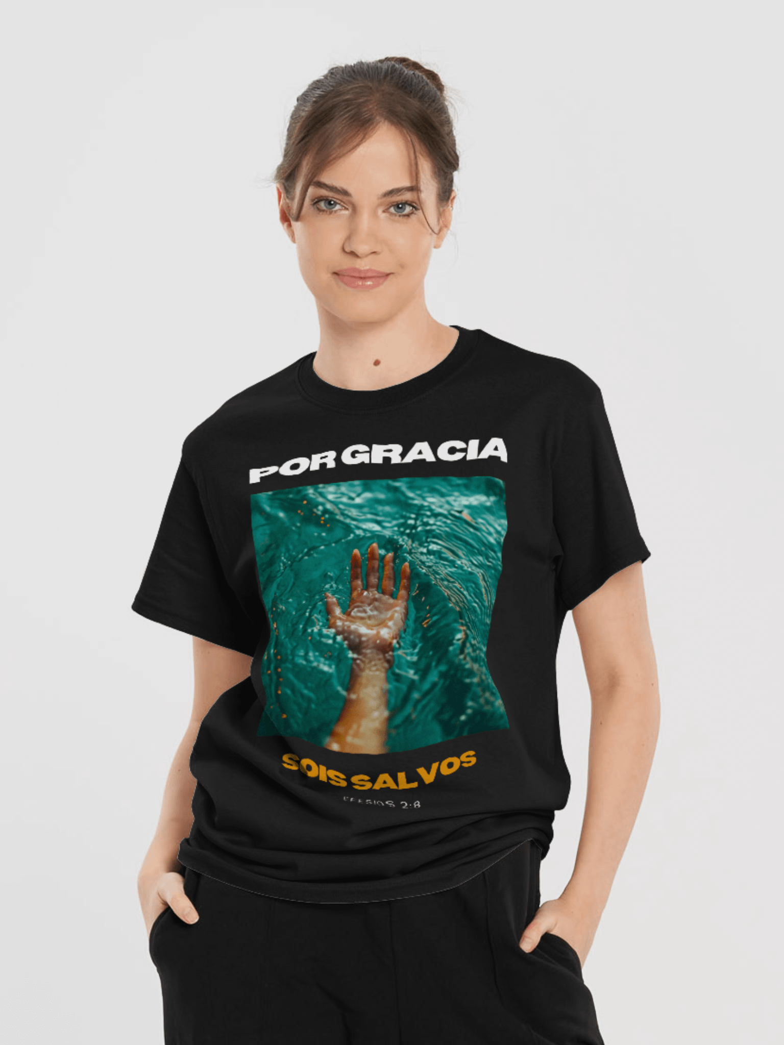 Camiseta Unisex Manga Corta | Por Gracia sois salvos product image (2)