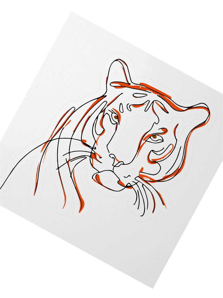 Tiger's Gaze Kiss Cut Stickers product image (2)