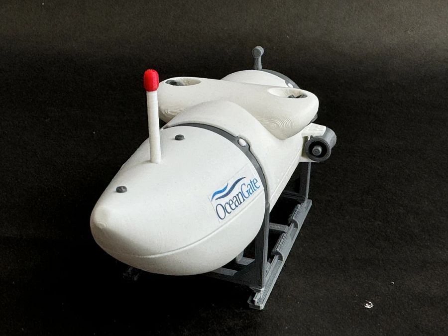Ocean Gate Titan submersible detailed 3d printed submarine product image (3)