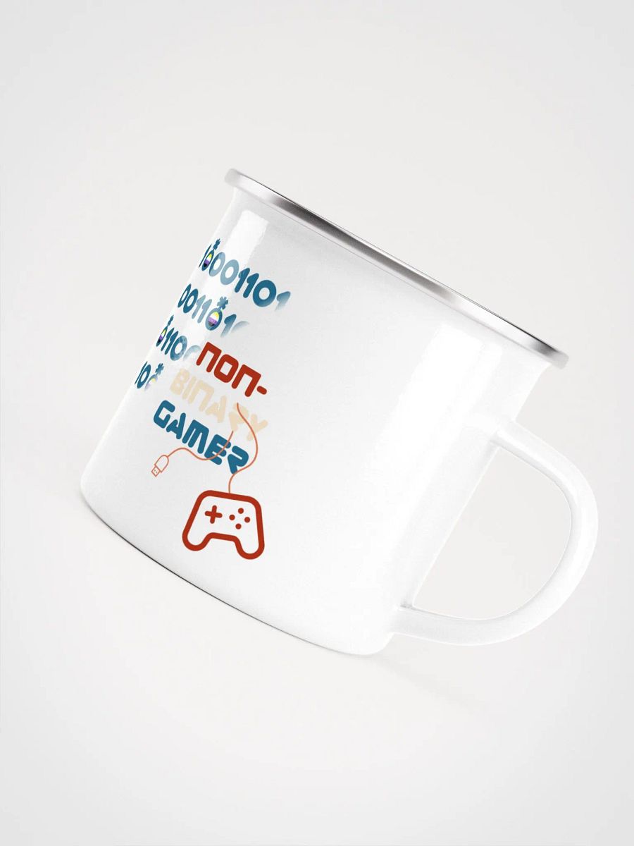 Non-binary Gamer Enamel Cup product image (4)