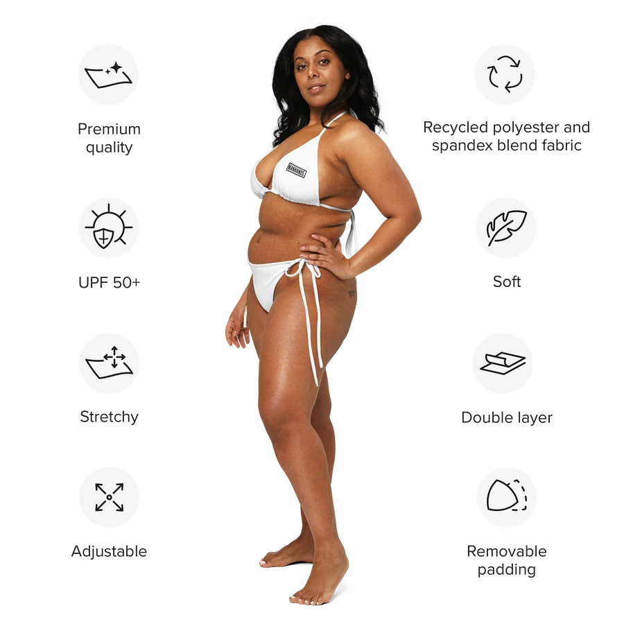 Two-Piece String Bikini by MANHANDS. (White) product image (6)
