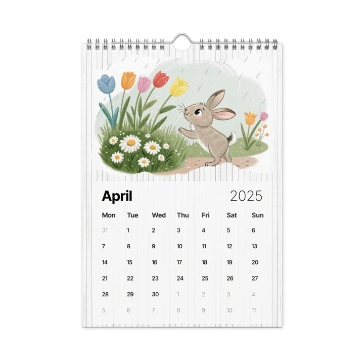 ADORABLE ANIMALS WALL CALENDAR 2025 product image (1)