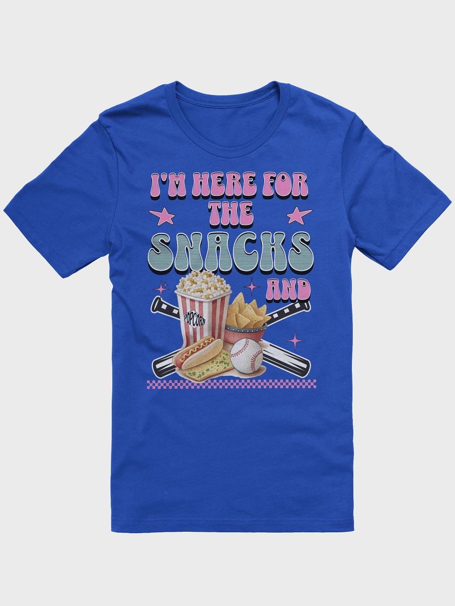 Im Here For The Snacks And Baseball Lovers Tee product image (1)
