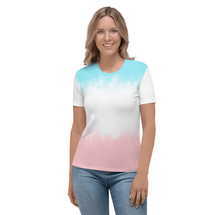 Pastel Cloud All-Over Women's Tee. product image (1)