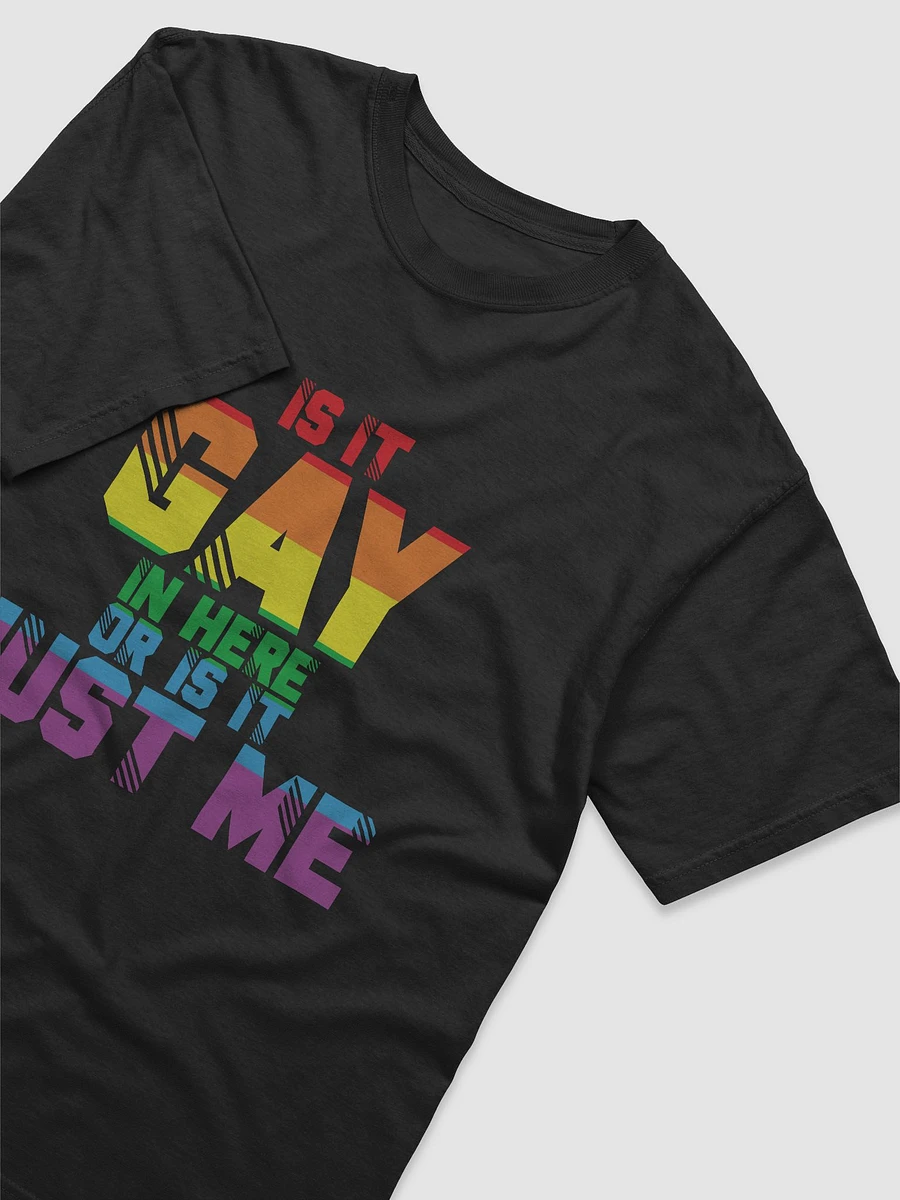 IS IT GAY IN HERE OR JUST ME T-SHIRT product image (3)