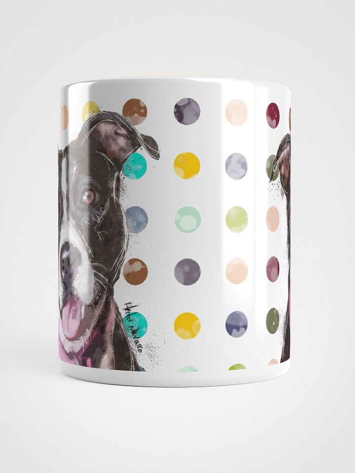 Pop Art Pitbull, white mug product image (2)