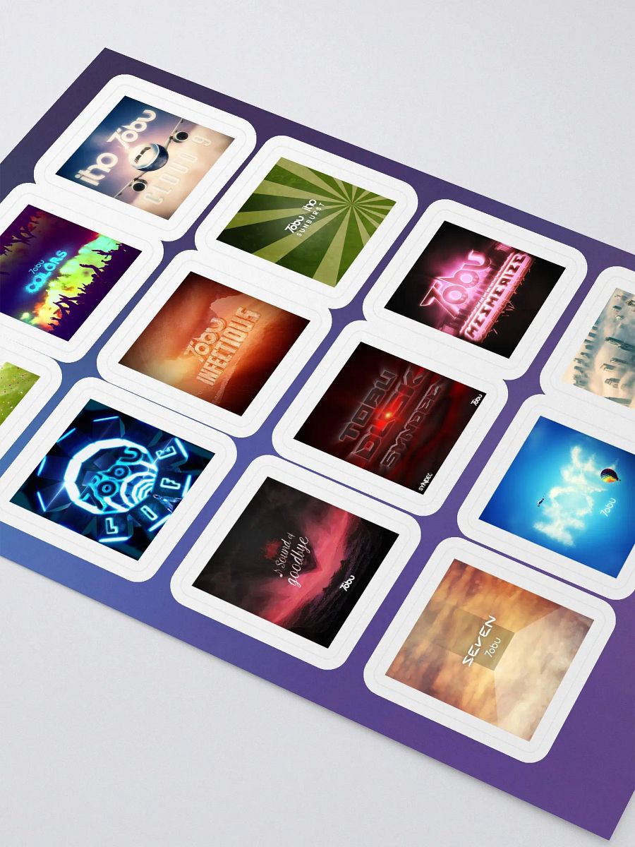 Tobu Greatest Hits Sticker Sheet product image (2)