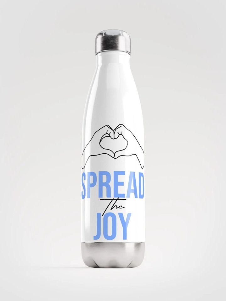 Spread the Joy Water Bottle White product image (1)