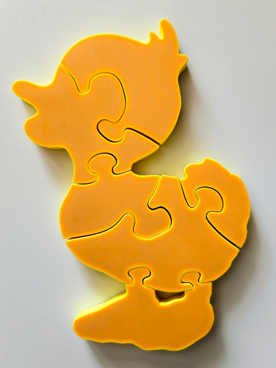 Duckling 3D Printed Jigsaw Puzzle – A Quacking Good Time for Kids! product image (3)