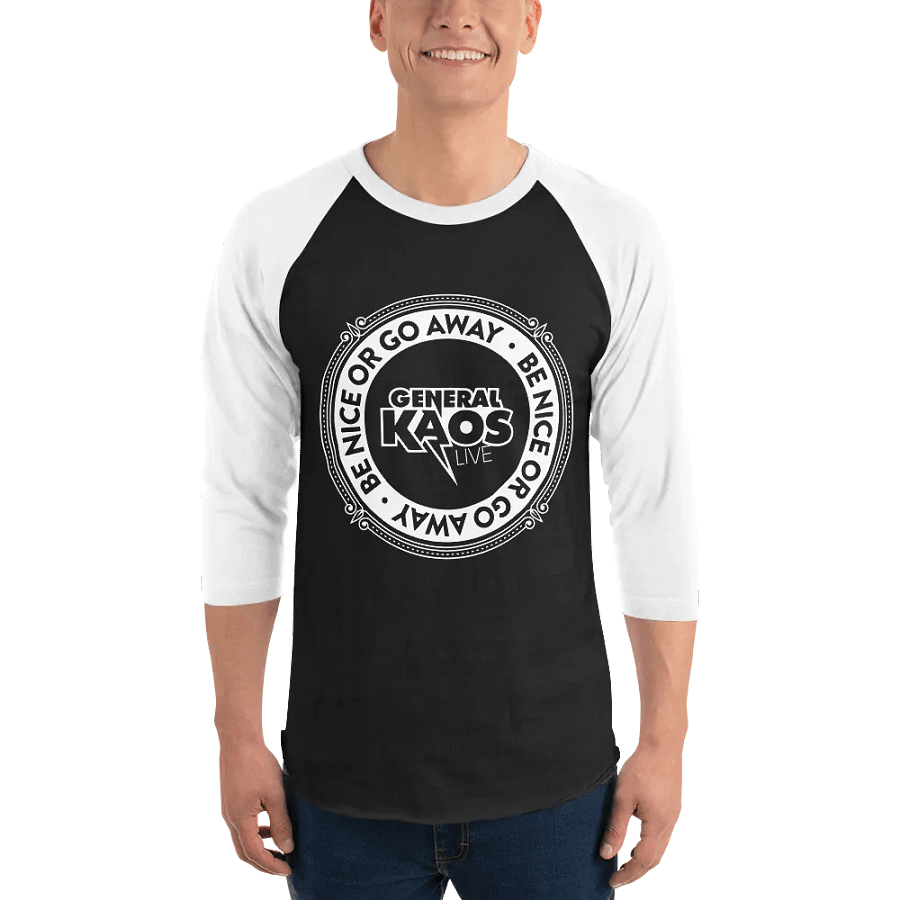 BE NICE (Baseball Tee - LIGHT LOGO) product image (3)