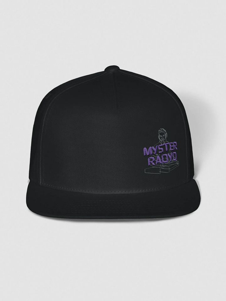 Myster Radyo Black Snapback – Sharp. Minimal. Broadcast Ready. product image (1)