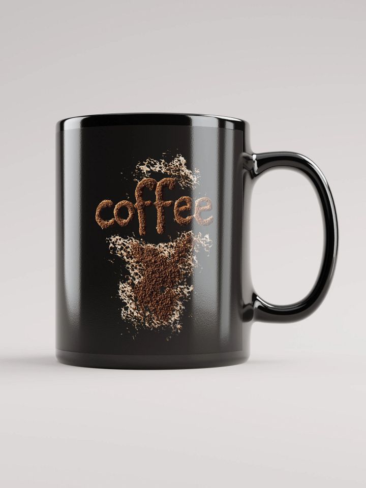 Ground Coffee Black Glossy Mug product image (1)