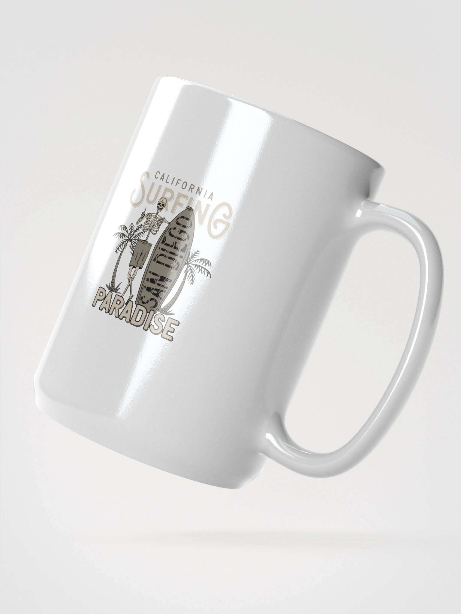 California Surfing Skeleton Mug product image (3)