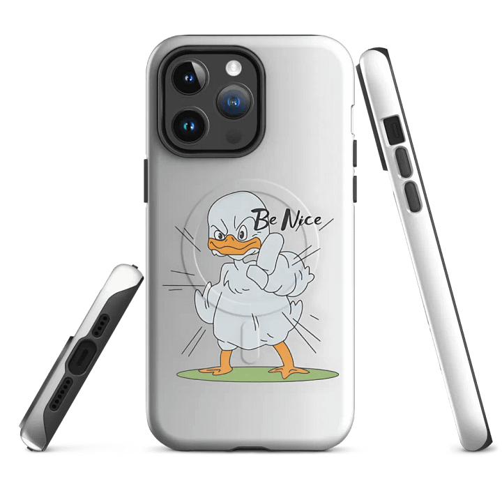 Be Nice! Angry Duck MagSafe Tough Case for iPhone® product image (1)