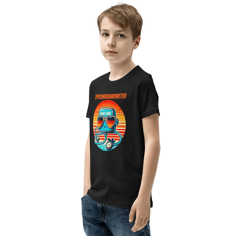 medical device tee, Heart Saver Sphygmomanometer Youth T-Shirt product image (4)