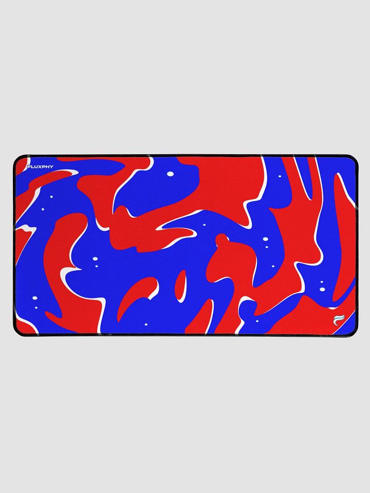 Red Blue Swirl Mousepad by Fluxphy product image (1)