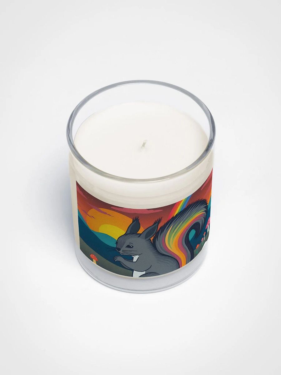 Rainbow Tail Squirrel Soy Wax Candle product image (3)