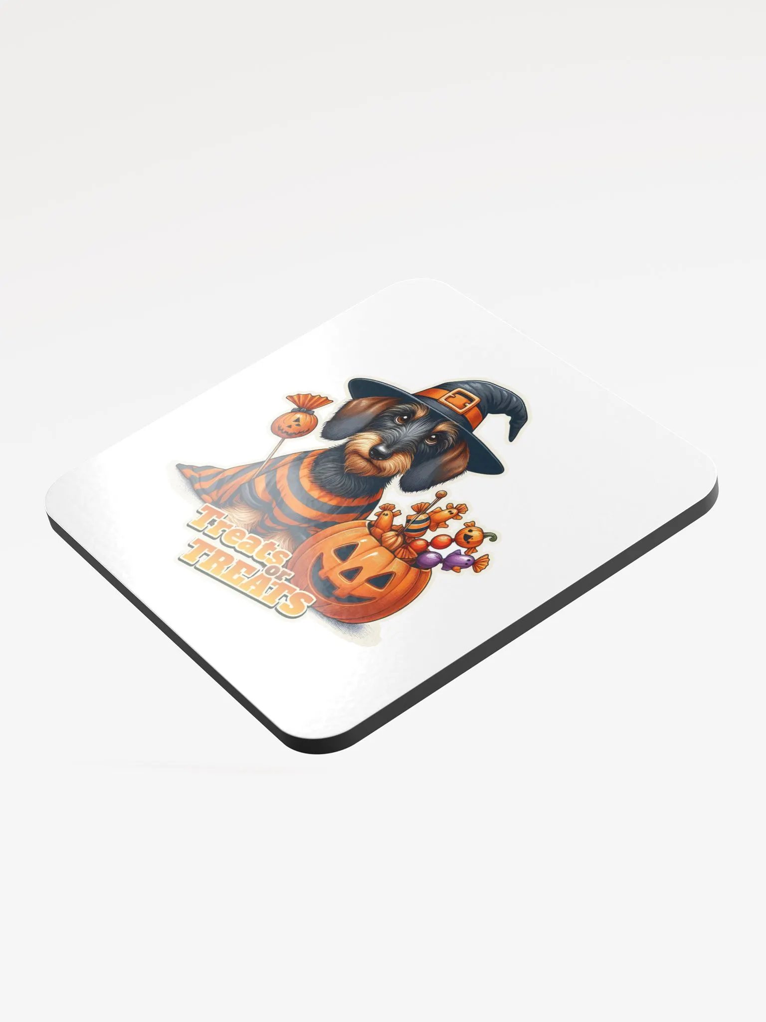 Dachshund Treat Halloween - Glossy Coaster product image (3)